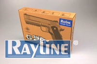 Softair Pistole Metall Federdruck G25 Black Metal Gun