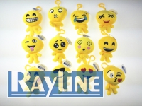 Smiley Schl�sselanh�nger Emoticon mit Beinen Mixed, 8cm