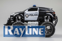 RC Auto 6142K RC Jeep Police Lenkradfernbedienung