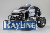RC Auto 6142K RC Jeep Police Lenkradfernbedienung