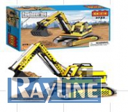 Steckbausatz Baustellenfahrzeug Bagger 3722