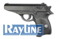 Federdruck Softair Pistole - aus Plastik - Schwarz - 232A