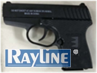 Federdruck Softair Pistole - aus Metall - Schwarz- V1