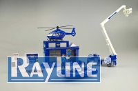 Spielzeug Set Polizei mit Autos - klein - aus Metall